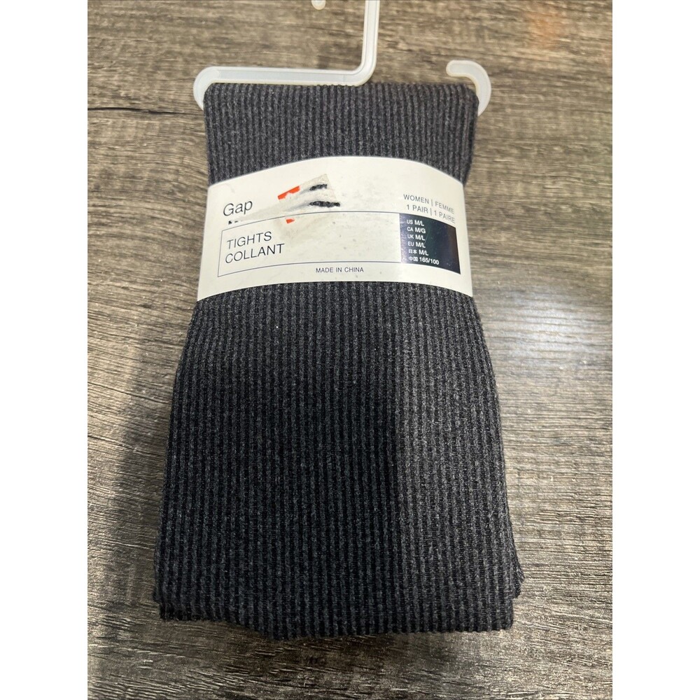 GAP ︱TIGHTS︱DARK GREY︱RIBBED︱M/L︱NEW